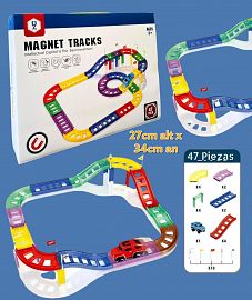 Bloques Magneticos OZ Pista de Carrera 47 Piezas