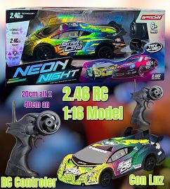 Auto Neon Night Radio Control con Luz