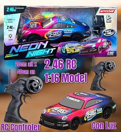 Auto Neon Night Radio Control con Luz