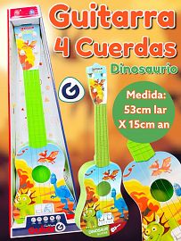 Guitarra 4 Cuerdas Dinosaurio