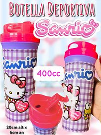 Botella Tapa Deportiva Hello Kitty 400cc