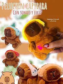 Peluchin Capybara Con Sonido y Luces 