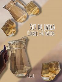 Set de Jarra Cobre con 6 Vasos 1.4l