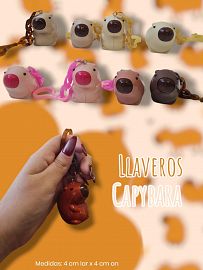 Llaveros Capybara plasticos