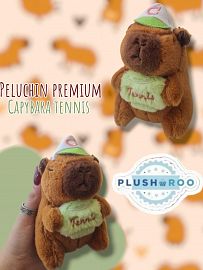 Peluchin Premium PLUSHAROO Capybara Tennis