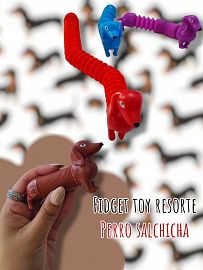 Fidget Toy Resorte Perro Salchicha