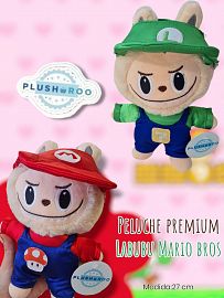 Peluche Labubu Mario Bros Premium PLUSHAROO 27cm