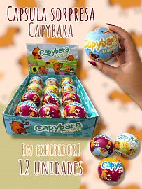 Capsula 70mm Capybara Sorpresa Con Exhibidor 