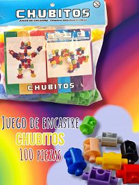 Juego de Encastre Chubitos 100 Piezas
