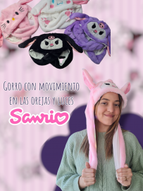 Gorro Con Movimiento en las Orejas y Luces Sanrio