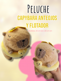 Peluche Capybara Anteojos y Flotador 20cm