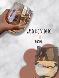 Vaso de Vidrio Cobre 600ml