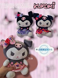 Peluche Premium PLUSHAROO Kuromi Con Vestido 20cm