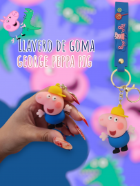 Llaveros Premium De Goma George Peppa Pig