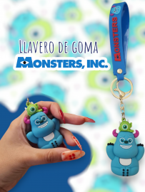 Llaveros Premium De Goma Monsters Inc Kawaii