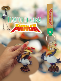 Llaveros Premium De Goma Kung Fu Panda Grulla