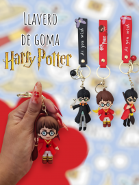 Llaveros Premium De Goma Harry Potter