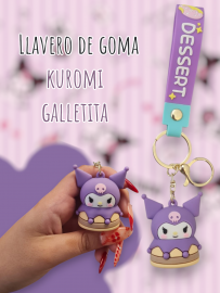Llaveros Premium De Goma Kuromi Galletita