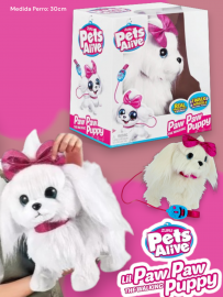 Pets Alive Perrita Interactiva Lil Paw Paw 30cm
