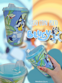 Vaso con Pico BLUEY original