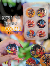 Blister de 6 PINS (Prendedor) Dragon Ball