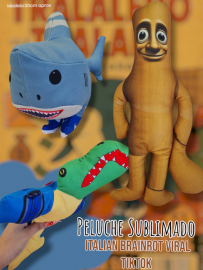 Peluche Sublimado Italian Brainrot Viral TikTok Tralalero