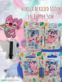 Hebilla Acrilico Stitch en Blister 5cm