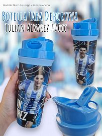 Botella Tapa Deportiva Julian Alvarez 400cc