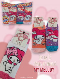 Set de 12 Pares de Medias MY MELODY