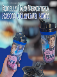 Botella Tapa Deportiva Franco Colapinto 400cc