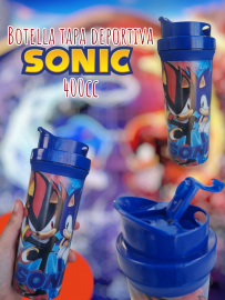 Botella Tapa Deportiva Sonic 400cc